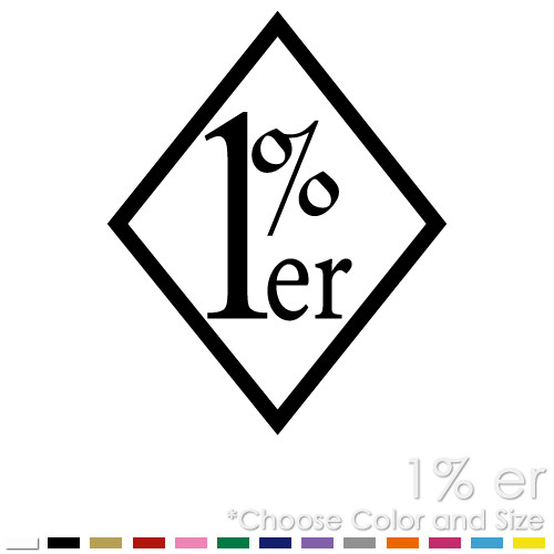 One percent percenter - 1%, er